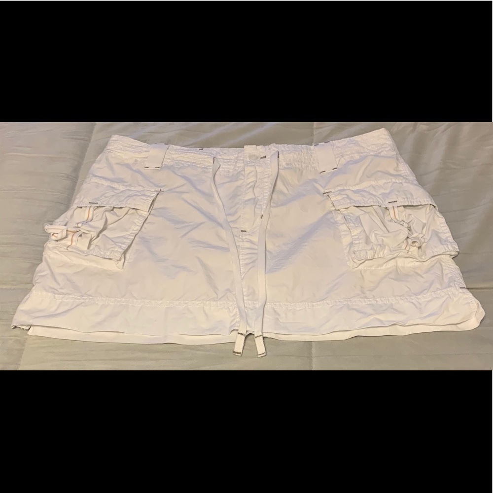 Nautica beach white cotton skirt with pockets